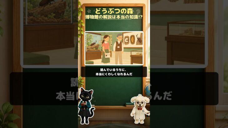 【どうぶつの森】博物館の解説は本当の知識!?#shorts