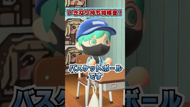 いきなり持ち物検査！ [あつまれどうぶつの森]