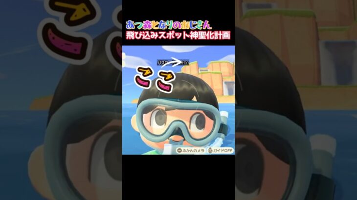 あつ森となりのおじさん飛び込みスポット神聖化計画