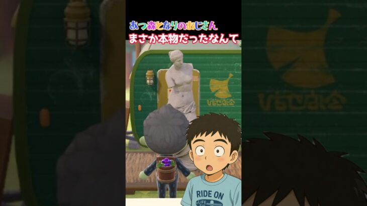 あつ森となりのおじさんまさか本物だったなんて