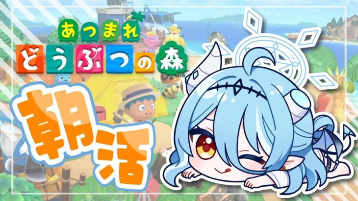 【あつ森】ペンギン島で癒される悪魔の朝活🐧島の家具をリセットしたのでいろいろ仕上げていくぞ～