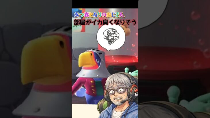 あつ森となりのおじさん部屋がイカ臭くなりそう