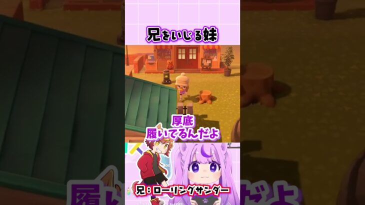 兄の大きさを偽る妹 #あつ森